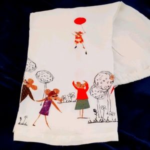 Chicos Illustrated drawstring trousers